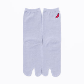 Front view of long gray Tabi Socks "TABI-JI"