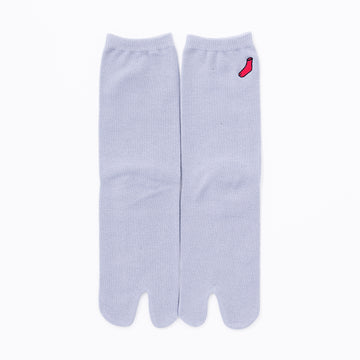 Front view of long gray Tabi Socks "TABI-JI"