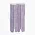 Front view of long purple Tabi Socks " Hyoshigi "