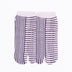 Front view of short purple Tabi Socks "Hyoshigi"