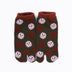 Front view of short dark green Tabi Socks " Fukuro"