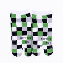 Front view of short black Tabi Socks " Chigiri-e "