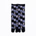Front view of long black Tabi Socks " Shika Nozoku "