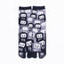Front view of long black Tabi Socks " Daruma "