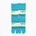 Front view of long green Tabi Socks " Densha "