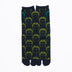 Front view of long green Tabi Socks " Kamakura Daibutsu "