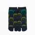 Front view of short green Tabi Socks " Kamakura Daibutsu "