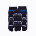Front view of short black Tabi Socks " Kamakura Daibutsu "