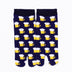 Front view of short navy Tabi Socks " Beer "