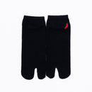 Front view of short black Tabi Socks "TABI-JI"