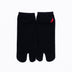 Front view of short black Tabi Socks "TABI-JI"