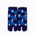 Front view of short blue Tabi Socks "Shika Nozoku"