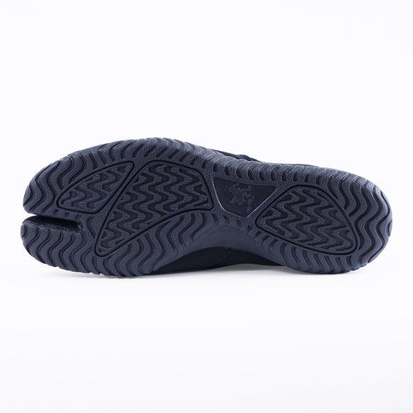 Outsole view of navy Tabi Shoes " MEISAI "
