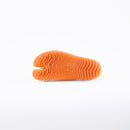 Outsole view of white Tabi Shoes " KIDS MATSURI "