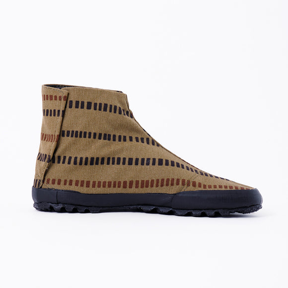 Right side of khaki Tabi Shoes " SHINOBI "