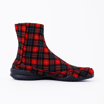 Right side of red Tabi Shoes " CHEKER "