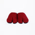 Front view of red Tabi Slippers " KASUMI "