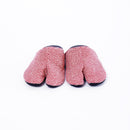 Front view of red Tabi Slippers " KANOKO "