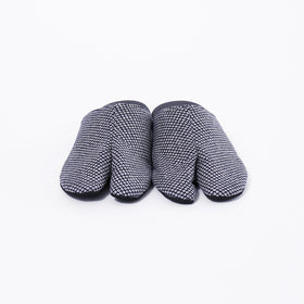 Front view of navy Tabi Slippers " KANOKO "