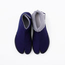 Top view of Blue×Gray Tabi Shoes " FLEECE "